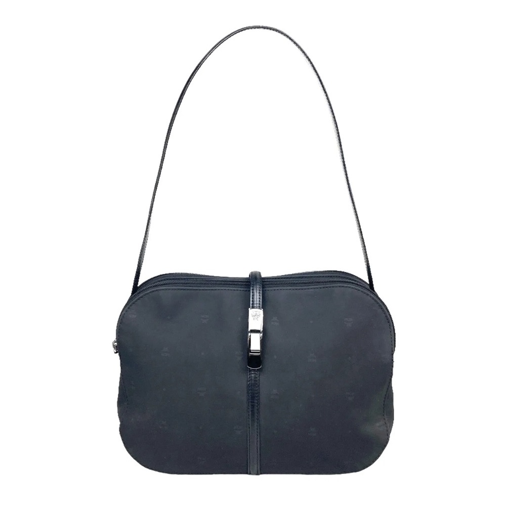 MCM Shoulder Bag Black NYLON Authentic